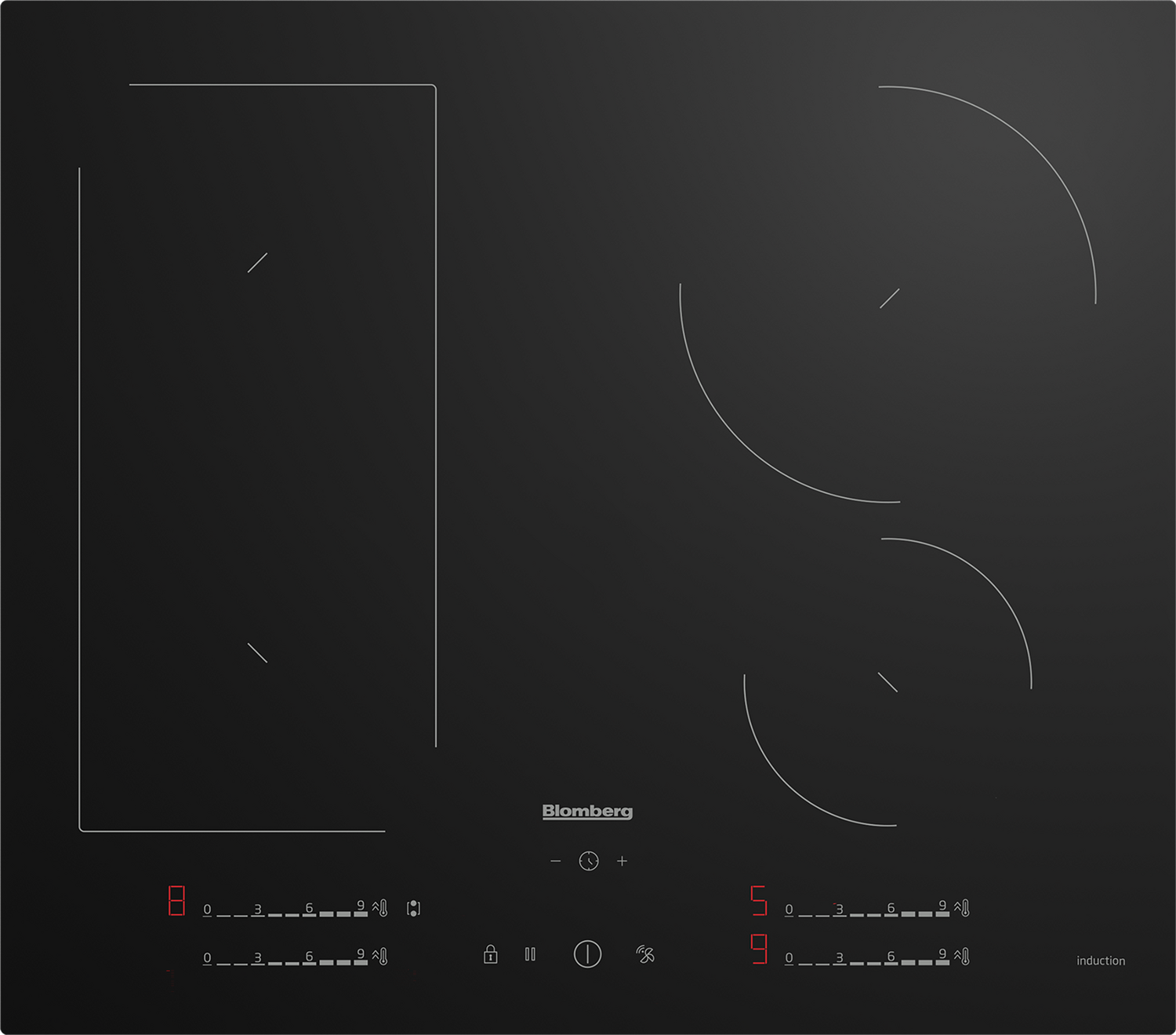 Blomberg MIN74387NP 59cm Induction Hob - Black