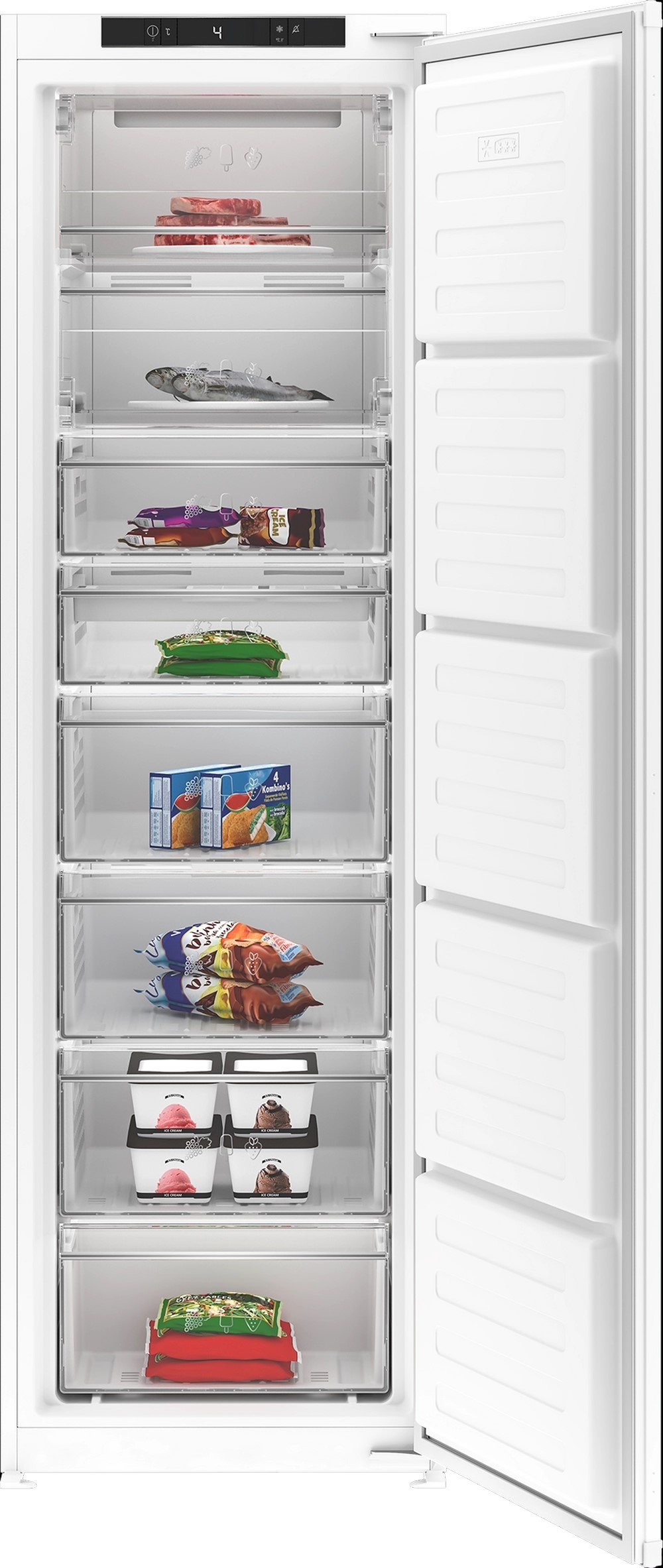 Blomberg FNT4454I 54cm Integrated Frost Free Freezer - White