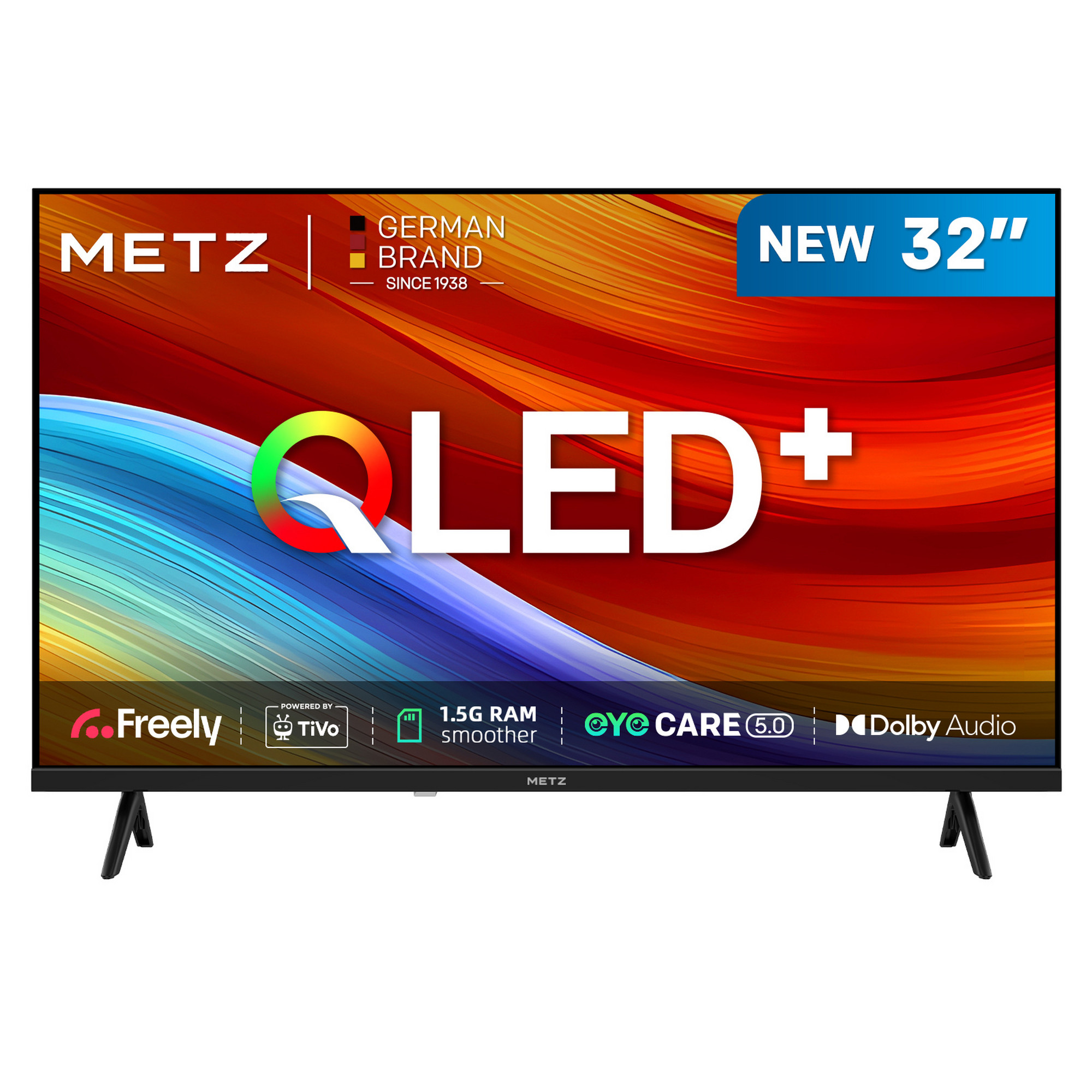Metz 32-inch HD QLED Roku Smart TV Black - 32MQH6800ZUK