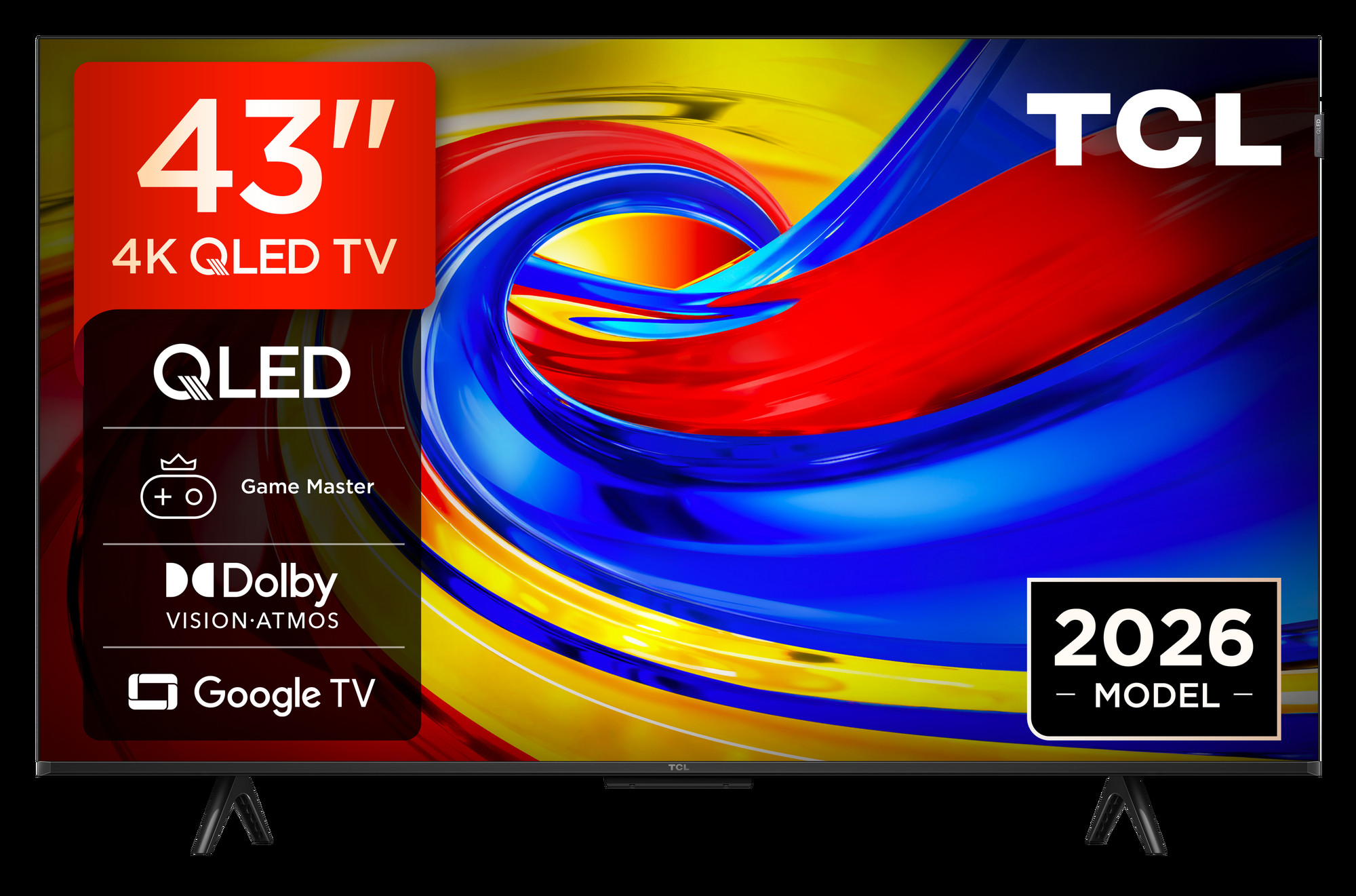 TCL 43P7L-UK 43" 4K HDR QLED Direct LED Google TV