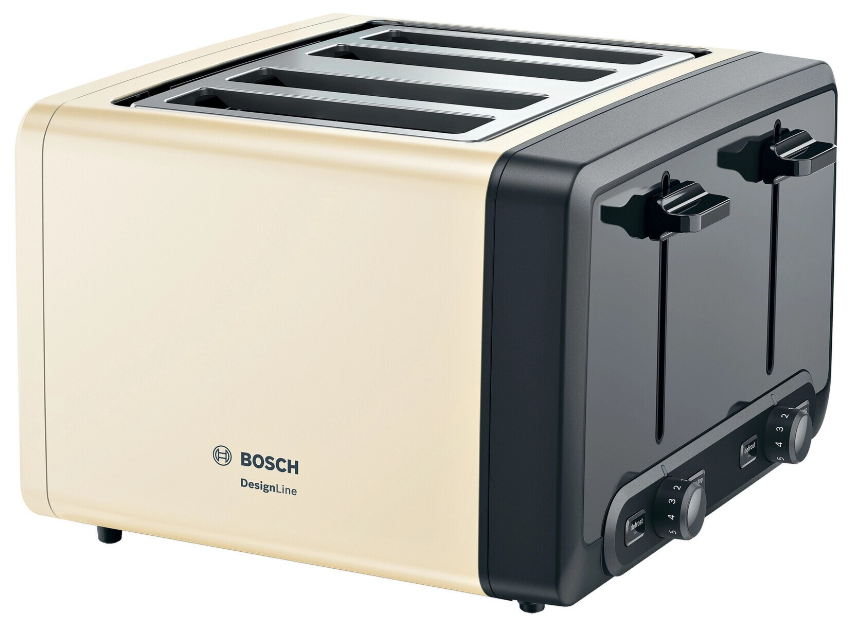 Bosch TAT4P447GB 4 Slot Toaster - Cream