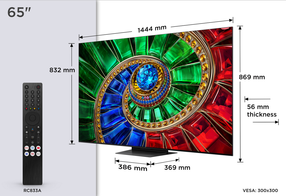 TCL 65RM7L-UK 65" 4K RGB-Mini LED HDR Google TV