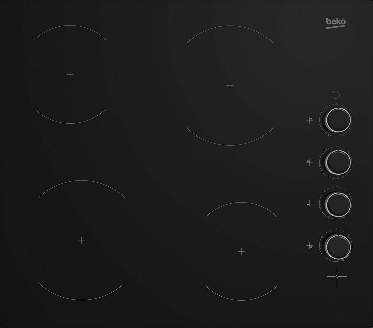 Beko CIHYV21B 58cm Ceramic Hob - Black