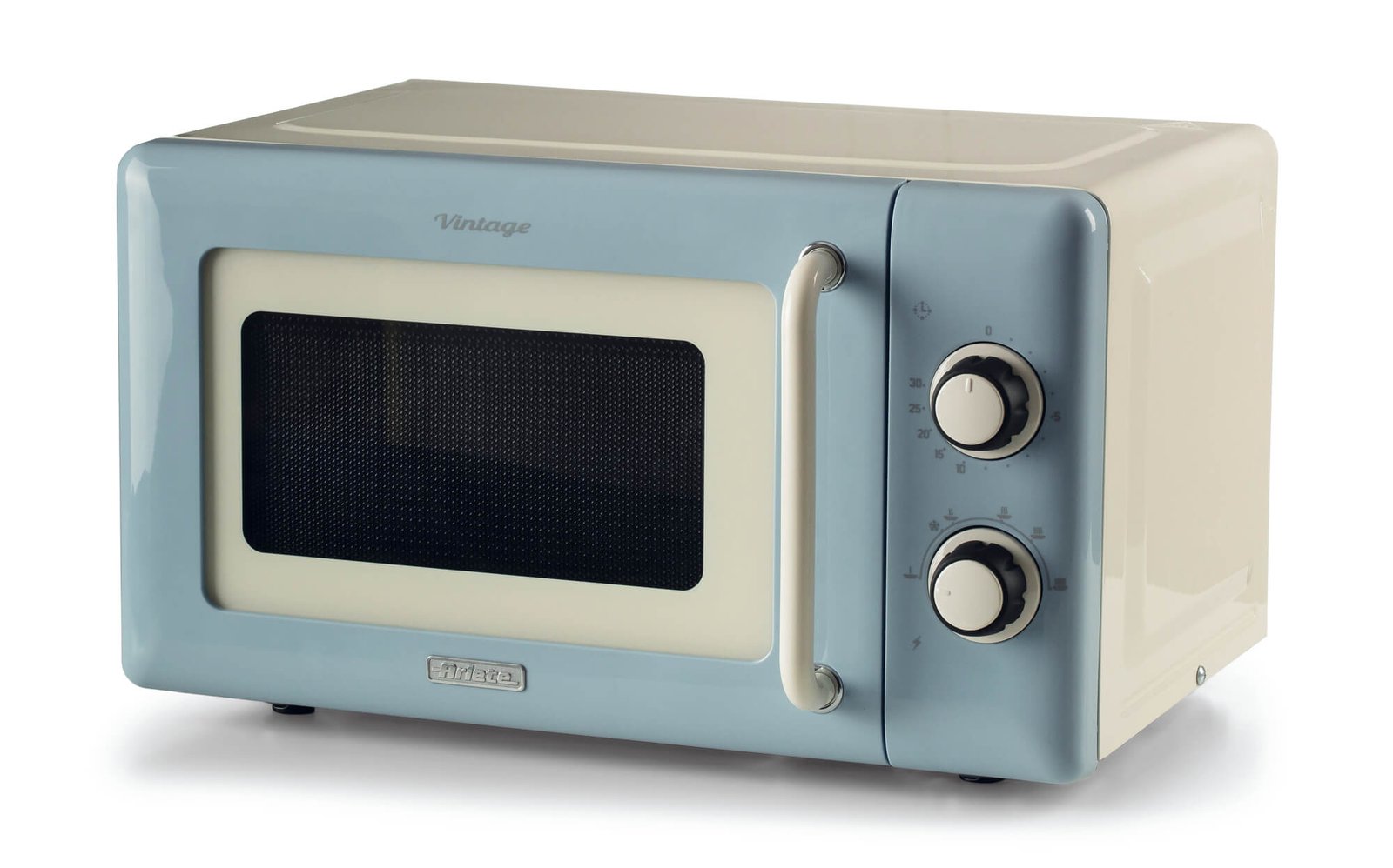 Ariete Vintage 20L 800W Mechanical Microwave Blue - AR3962