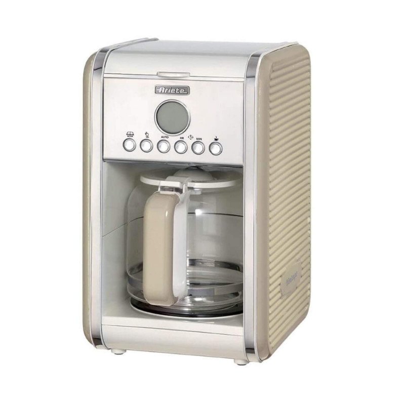 Ariete Vintage 12 Cup Drip Filter Coffee Machine Cream - AR4203