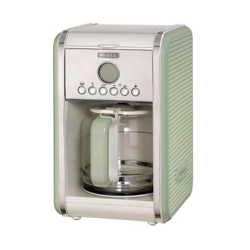 Ariete Vintage 12 Cup Drip Filter Coffee Machine Green - AR4204