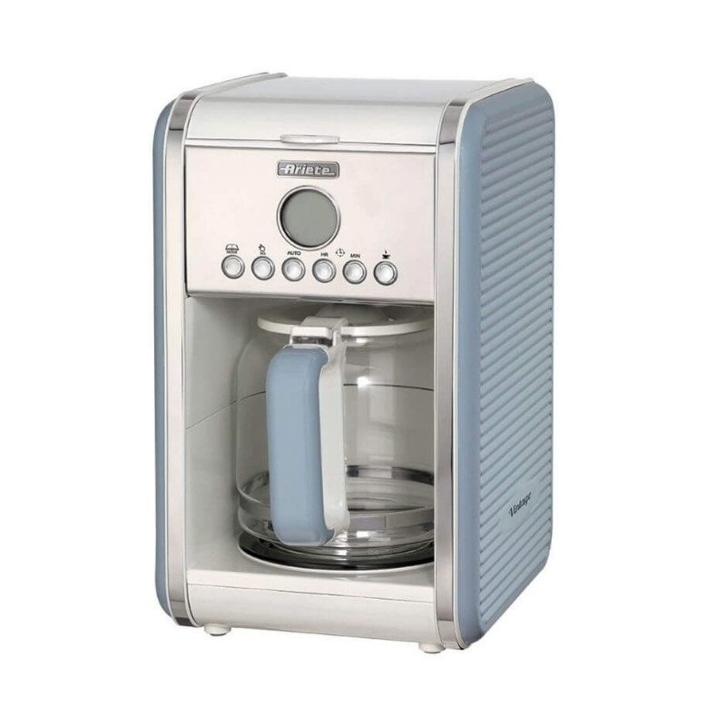 Ariete Vintage 12 Cup Drip Filter Coffee Machine Blue - AR4205