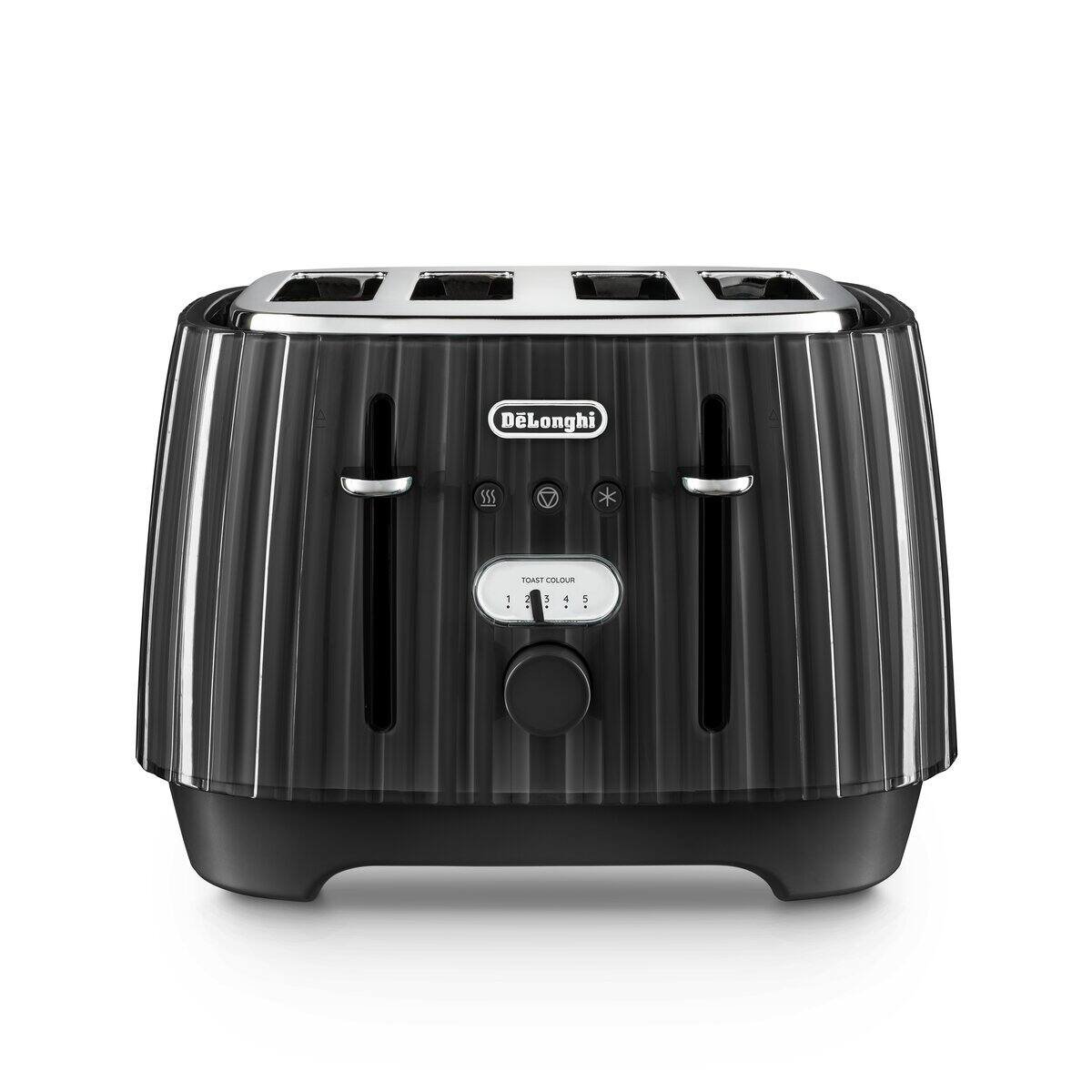 De'Longhi 4 Slice Ballerina Toaster Black - DL3002