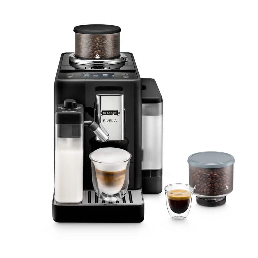 DeLonghi Rivelia Fully Automatic Bean to Cup Machine Black EXAM440.55.B