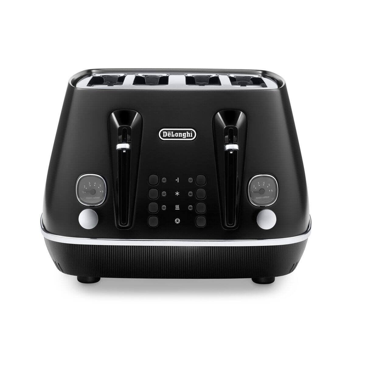De'Longhi 4 Slice Distinta X Toaster Stainless Steel Black - DL4313