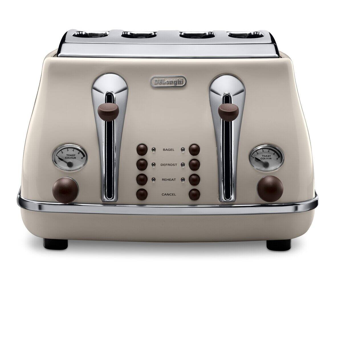 De'Longhi 4 Slice Icona Vintage Toaster Beige - DL4316
