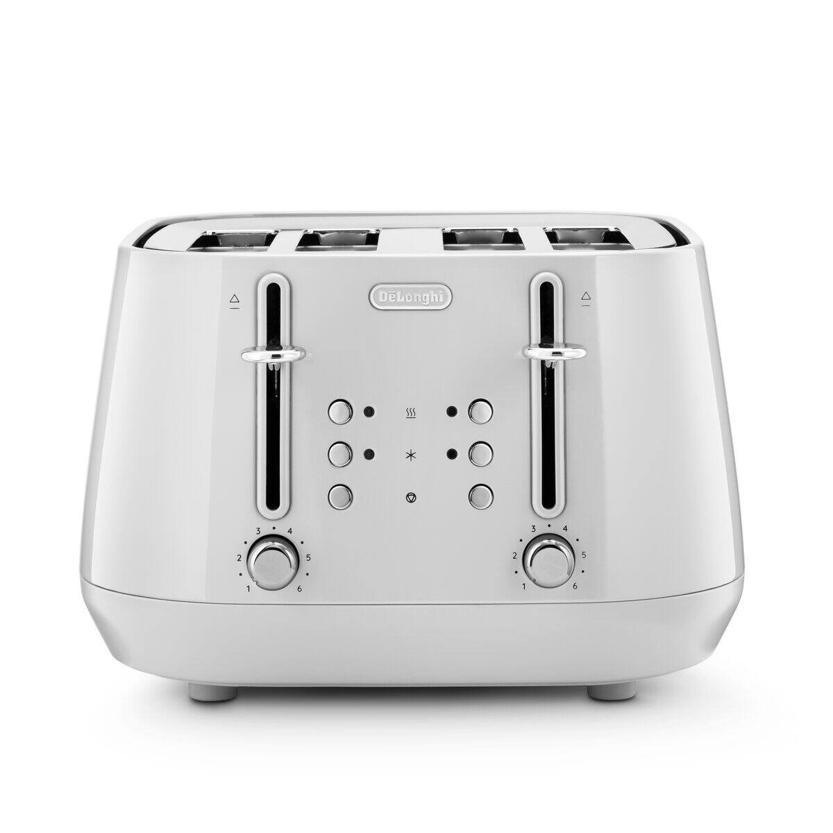 De'Longhi 4 Slice Eclettica Toaster Whimsical White - DL4319