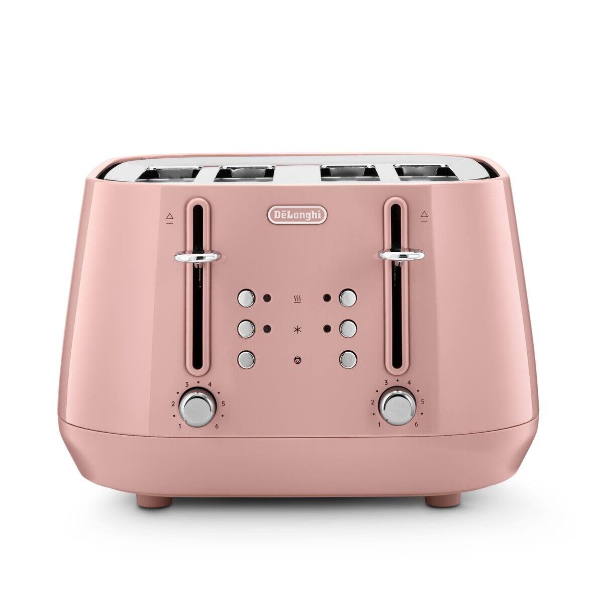 De'Longhi 4 Slice Eclettica Toaster Playful Pink - DL4323