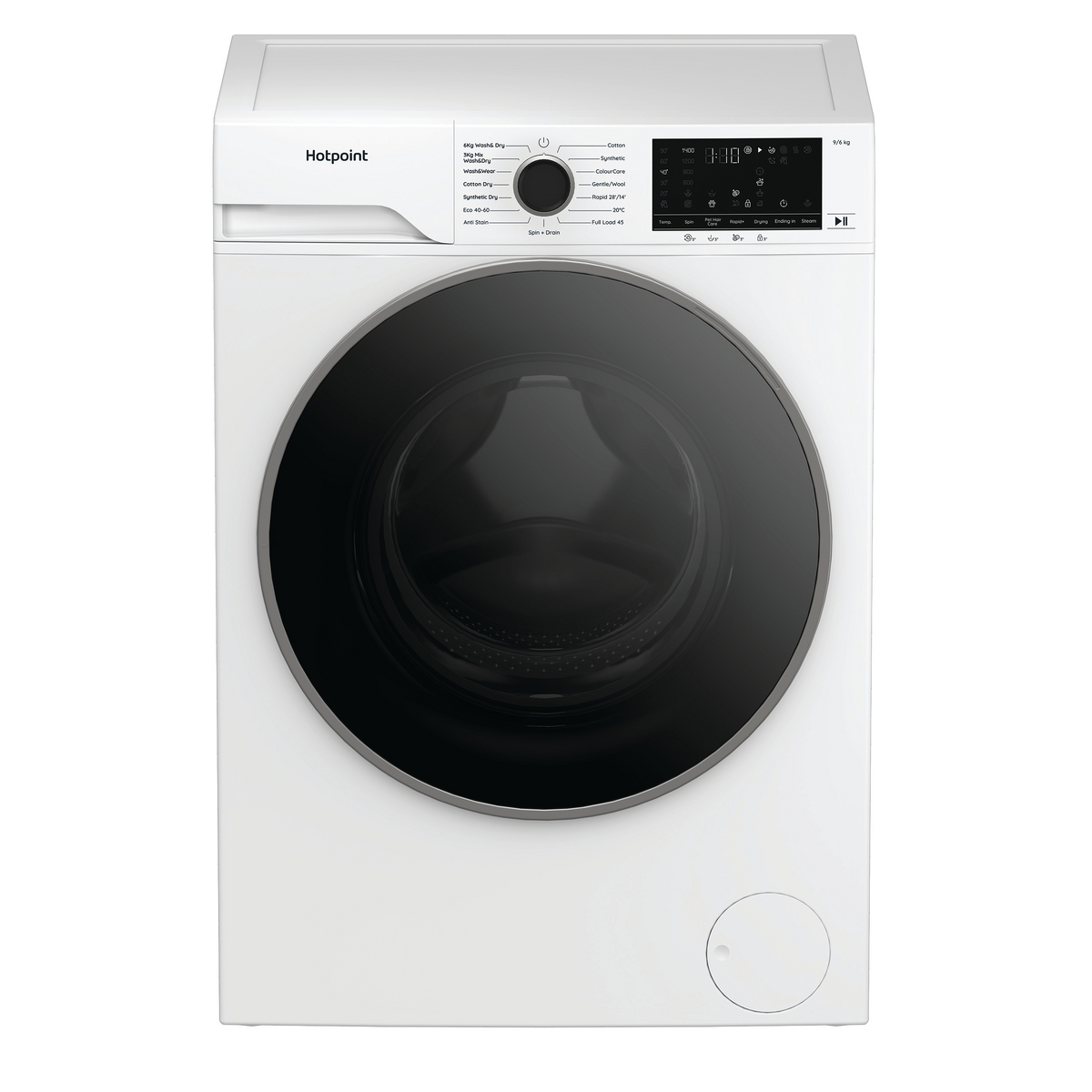 Hotpoint HBD9681ANTSTAIN 9kg/6kg 1400 Spin  Washer Dryer - White
