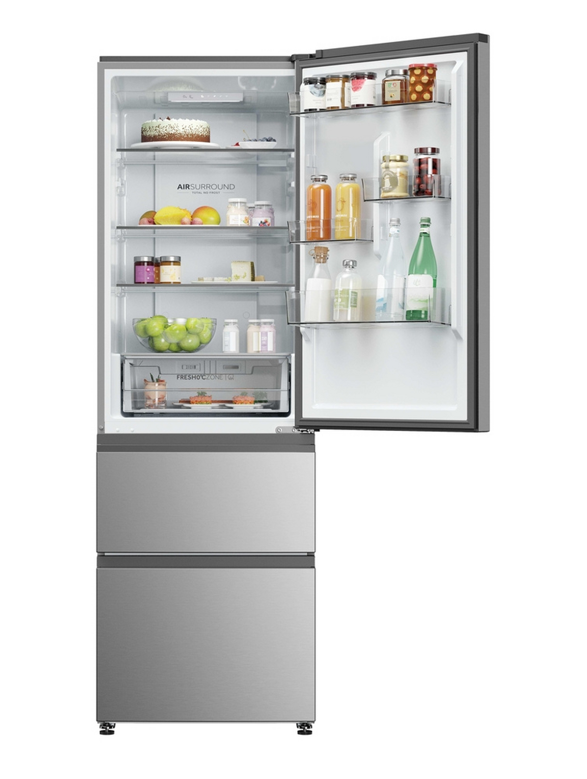 Haier HTR3618DNMG 60/40 Combi Fridge Freezer - Black