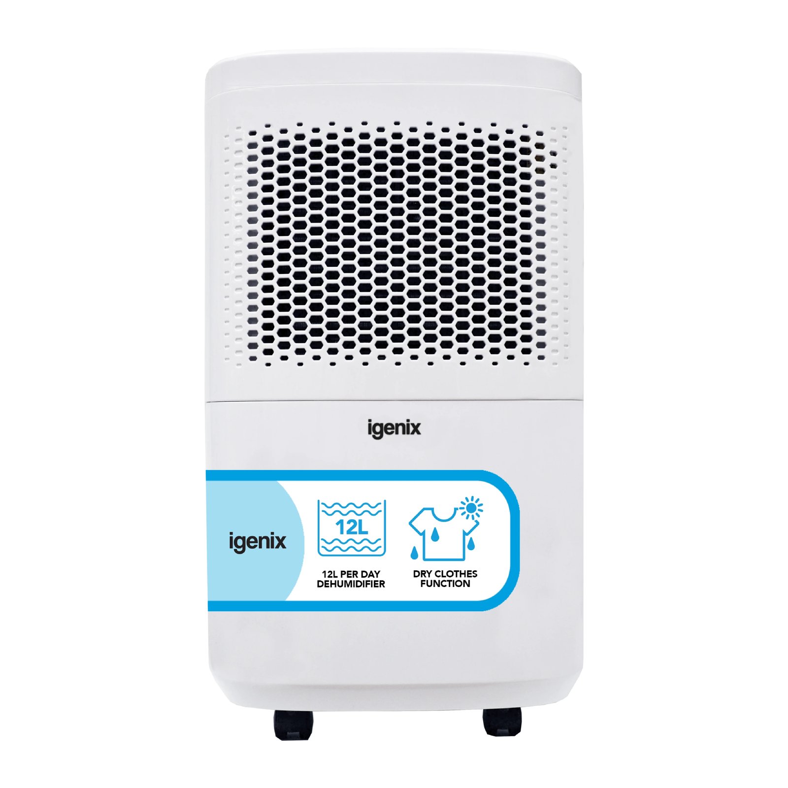 Igenix 12 Litre Per Day Dehumidifier - White - IG9813