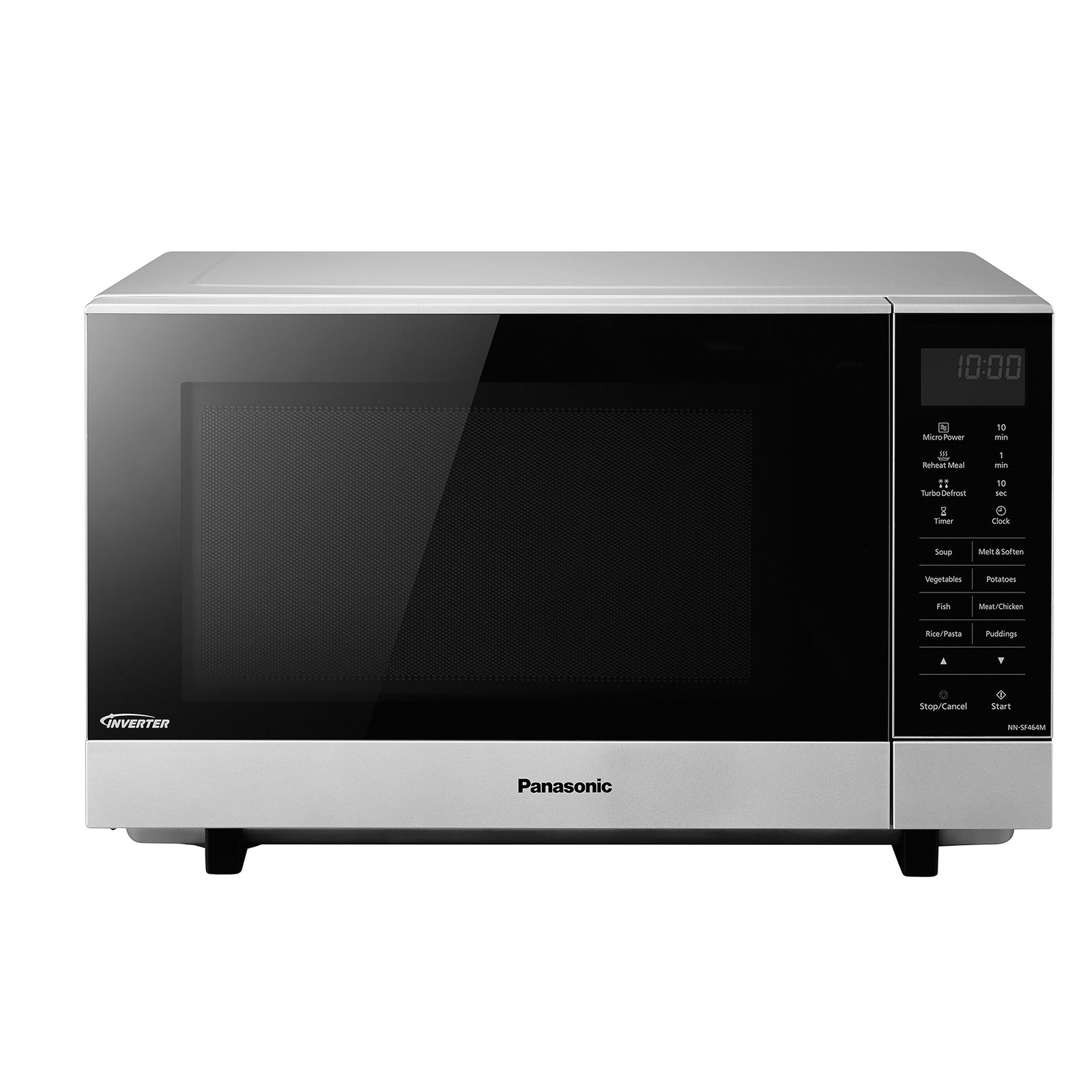 Panasonic 27L 1000W Flatbed Inverter Microwave Stainless Steel - PA1464