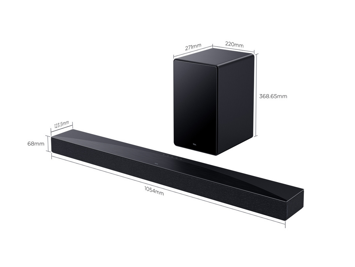 TCL Q65H 5.1 soundbar with Dolby Atmos & Ray Danz technologies - Black