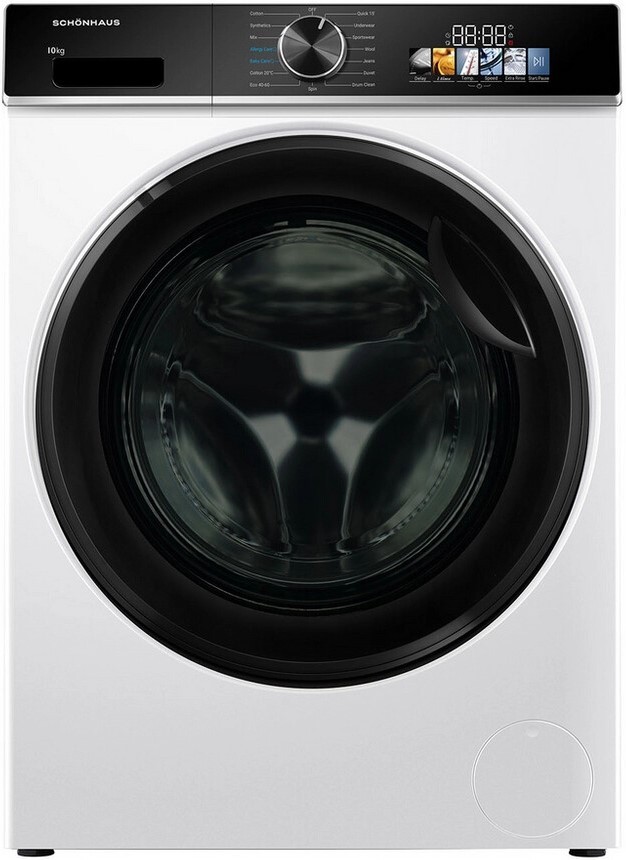Schonhaus WMSF011014AW 10kg 1400 Spin Washing Machine - White