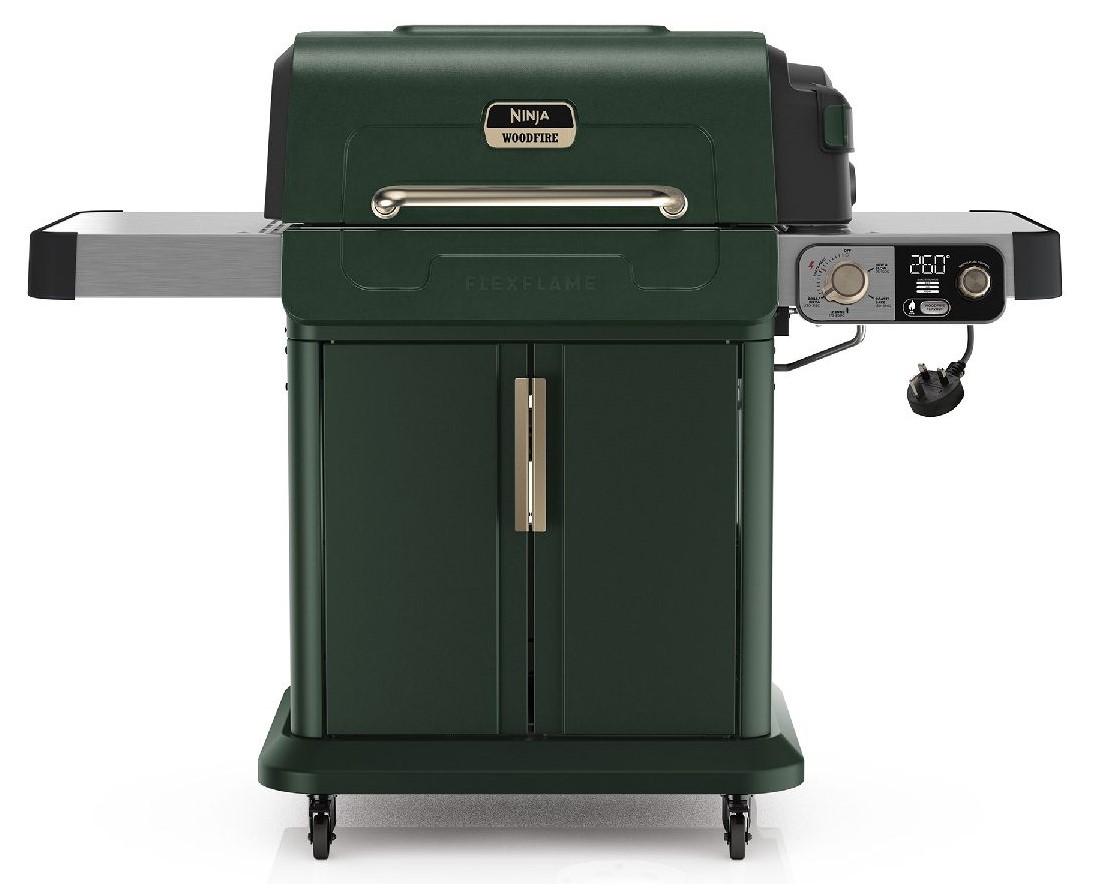 Ninja PG301UKGN FlexFlame Gas BBQ & Outdoor Cooking System - Green