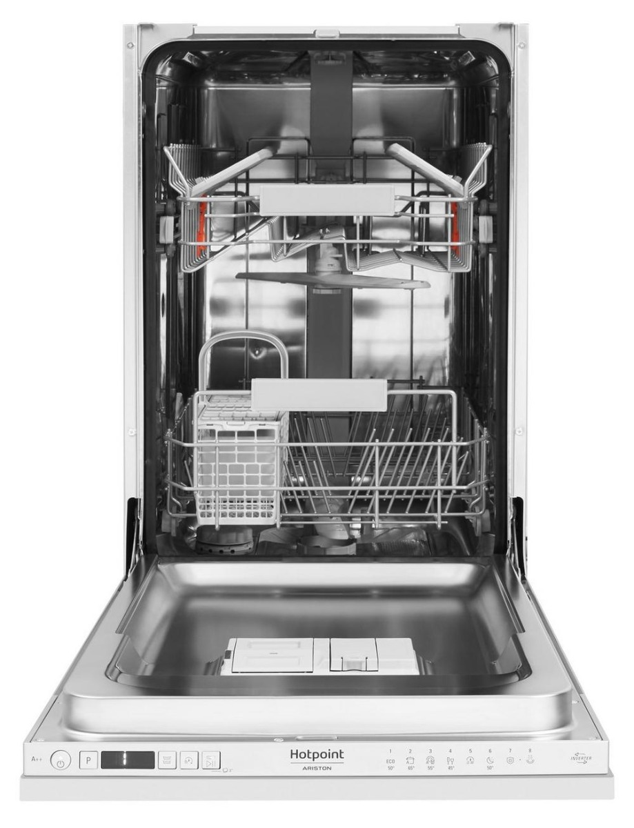 Hotpoint HSICIH4798BI Integrated Slimline Dishwasher - Stainless Steel