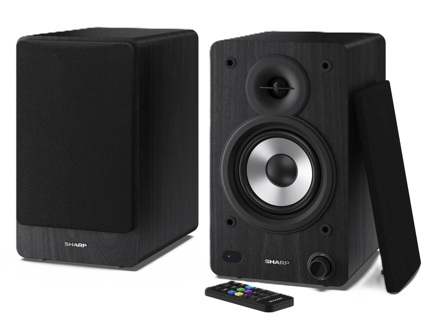 Sharp CP-SS30 BK Pair of Wireless Bookshelf Speakers - Black